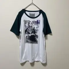 Z-gate ヴィンテージ グラフィックTシャツ ホワイト/ダークグリーン M