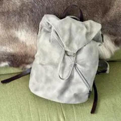 【美品】香久山鞄 備長炭染め帆布リュックサック バックパック グレージュ