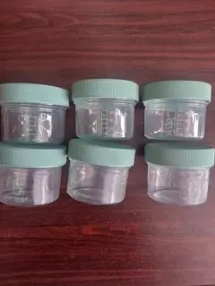 離乳食 保存容器 6個セット 60ml　ガラス製