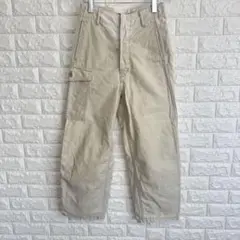ドレステリア クリーム色 ストレート パンツ ジーンズ 36 サイズS