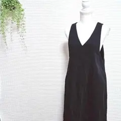 SEASONREASON by Lin&Redノースリーブロングワンピース 黒