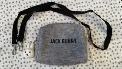 JACK BUNNY グレー ショルダーバッグ　　　ボールポーチ　ジャックバニー