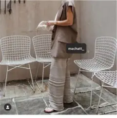 美品❣️❣️machatt マチャット❣️ニットパンツ 鍵あみ