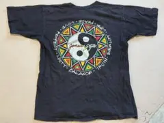 90S 陰陽デザインTシャツ　USA製　シングルステッチ　L