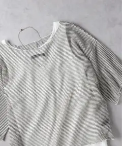 Right-on シアーボーダーTシャツ