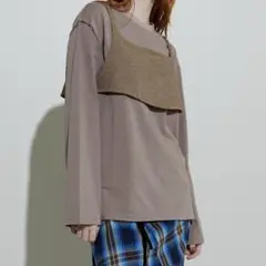 【メゾンスペシャル】ビスチェコンビビッグTEE