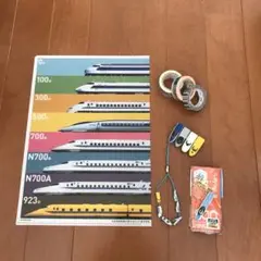 新幹線ファイル&マステ&ストラップキーホルダー&マグネット