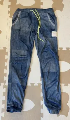 美品 ジーフィット デニム風 ロングパンツ エアロ ズンバ