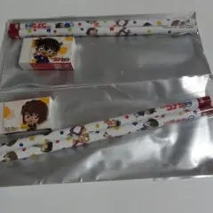 名探偵コナン 2B鉛筆と消しゴムセット×2