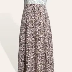 ❤️極美品 マジェスティックレゴン レオパード柄 マキシ丈 フレアスカート M