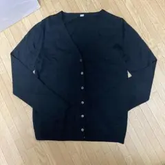 UNIQLO Vネックカーディガン　ブラック