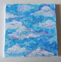 【アート・夜空・青空】イラスト原画キャンバス