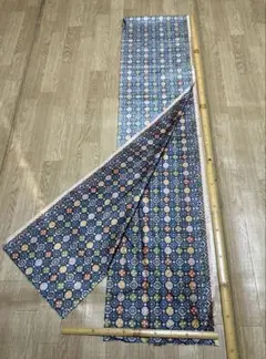 142昭和らレトロ　幾何学模様 生地 約35cm×330