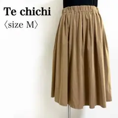 【Te chichi】ウエストゴム タックフレアスカート M