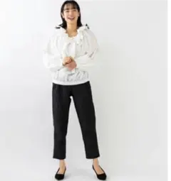 SONOドラマチックギャザーブラウス 白新品