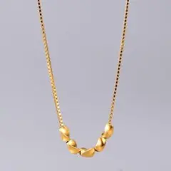 『超人気美品』18K ネックレス トランスファー ビーズ ネックレス612