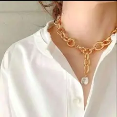 チエコプラス CHIEKO+ ビッグチェーンネックレス
