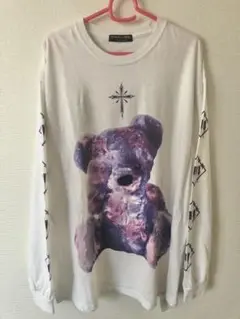 TRAVAS TOKYO 熊 クマ ベアー ロンT カットソー Tシャツ 白