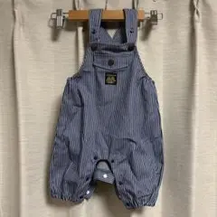 PVELLE ストライプ オーバーオール　70〜80cm