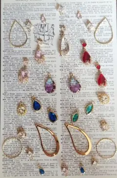 ハンドメイド チャームセット 多色