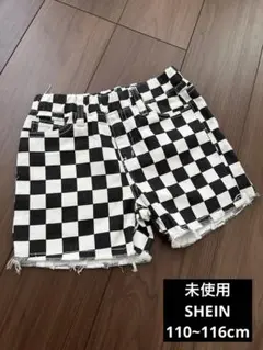 【未使用】SHEIN チェッカー ショートパンツ 110~116