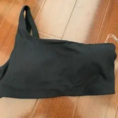 Lululemon ブラック ワンショルダートップス