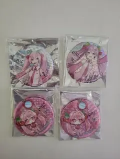 桜ミク×ひろはこ　弘前ver 桜ミク缶バッジセット