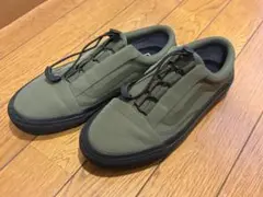 VANS ヴァンズ　撥水加工靴　オールドスクール　olive