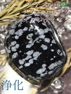 《SALE》ブラジル産【スノーフレーク】《浄化済》磨き原石/TBL[1014