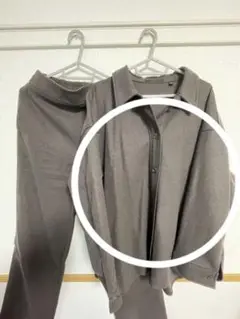 ブラッシュドジャージーシャツジャケット・パンツ セットアップ
