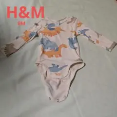 [美品]H&M 恐竜柄ロンパース 9M