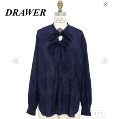 DRAWER FALL1 ジャカードリボンブラウス