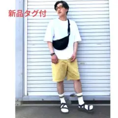 GU　ジーユー　チノショーツ 新品タグ付き　イエロー　М　メンズ