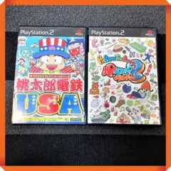 PS2ソフト【遊べるタイトル】桃太郎電鉄 USA、パラッパラッパー2 動作確認済