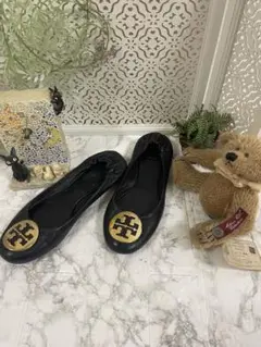 トリーバーチ TORY BURCH フラットシューズ レザー パンプス 23.5