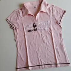 LE COQ SPORTIF ピンク ポロシャツ 半袖