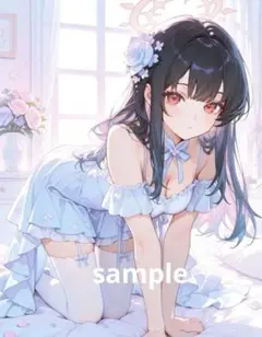 AIイラスト　美女 L版サイズ 1点物 B44