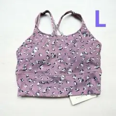 SUKALA フラワープリントセパレートタンクトップ　Lサイズ　ピンク