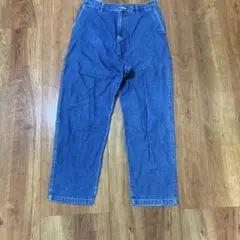 * WEGO バギーデニムパンツ ワイドパンツ 青
