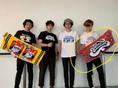 THE BAWDIES PSYCHEDELIC LOGO FACE TOWEL