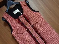 新品タグ付　アルベルトフェルマーニ　ツイードノースリーブドレス
