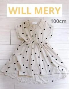 WILL MERY ドット柄ワンピース 100