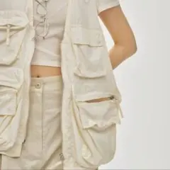 購入時即発送 todayful Nylon Pocket Vest エクリュ