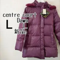 新品 訳あり centre court ダウンコート ラビットファー L