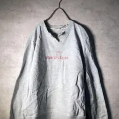 【マリ クレール】キーネック ロゴ刺繍スウェット 古着 used AS63