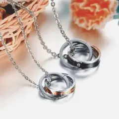 ペアネックレス】☆2個セット☆ ダブル ネックレス☆プレゼントにも