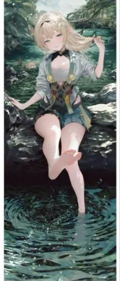 C106 うみぼうず　きんにくぽよぽよ　等身大タペストリー　風間いろは 未開封