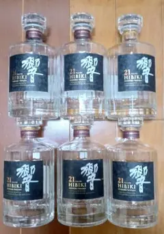 【正規品】サントリー ウイスキー 響 21年 700ml 空瓶 6本セット