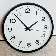 無印良品　アナログ時計・大・ブラック