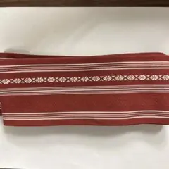 赤色 ストライプ模様 角帯　浴衣用の帯
